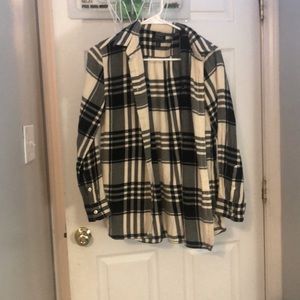 A black and white flannel. RALPH LAUREN